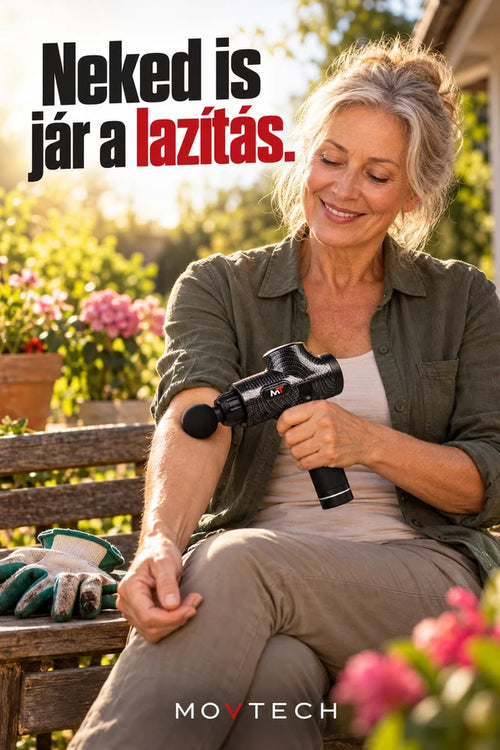 Masszázspisztoly hirdetés: Célcsoport megjelenítése