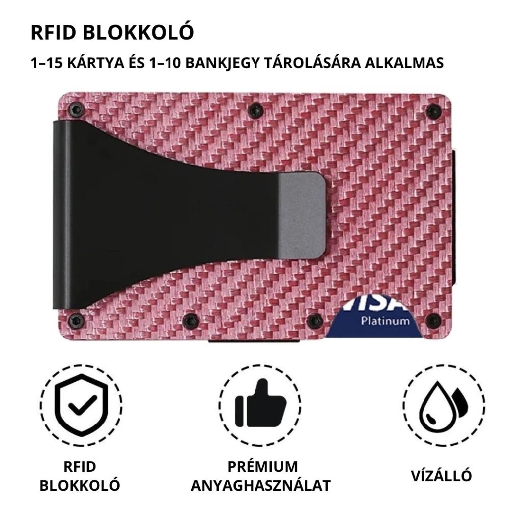 Carbon RFID Blokkoló Férfi Pénztárca - MovTech