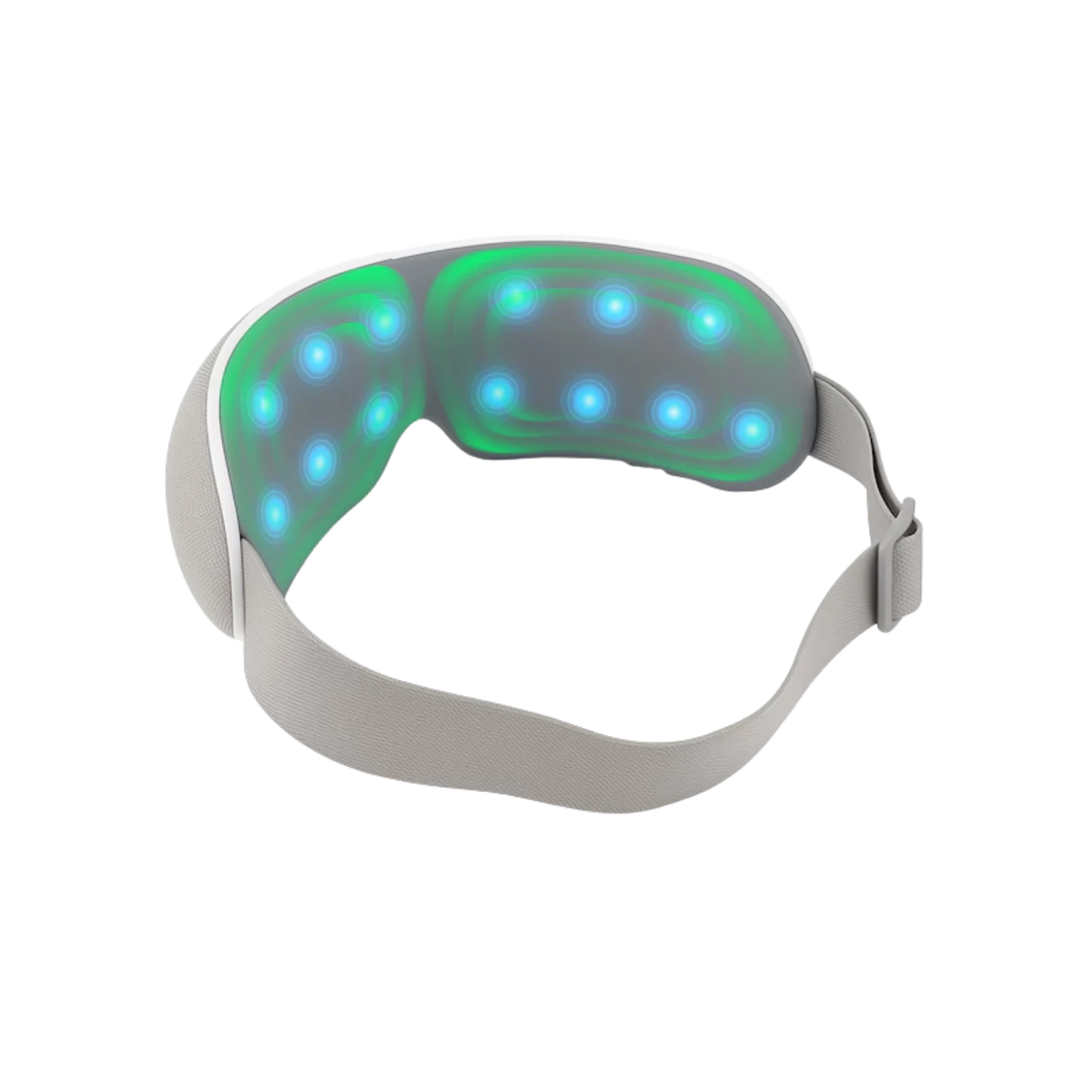 Movtech Eye Massager szemmasszírozó melegítési és masszázszónáinak ábrázolása
