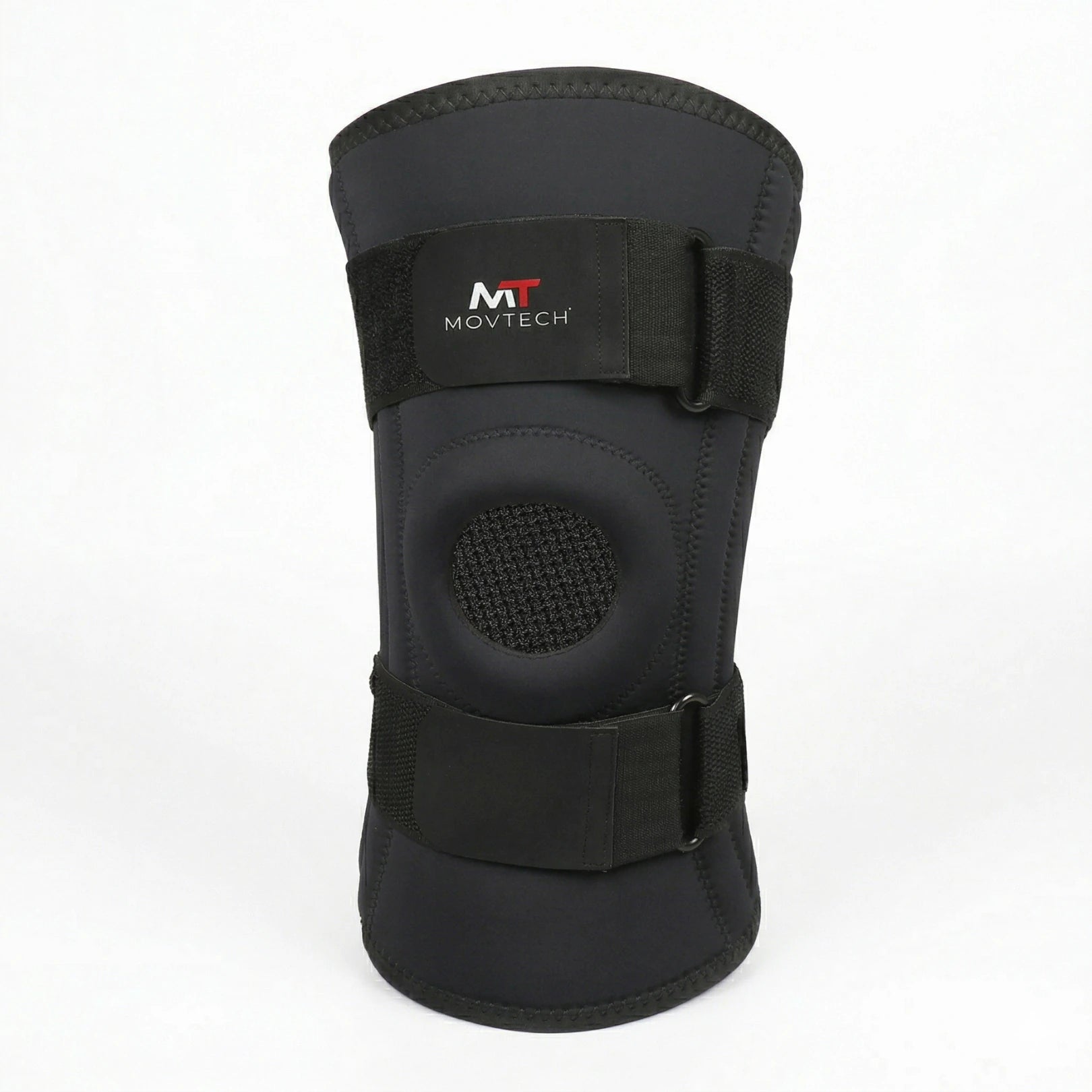 Movtech Knee Support térdrögzítő szemből, fehér háttér előtt