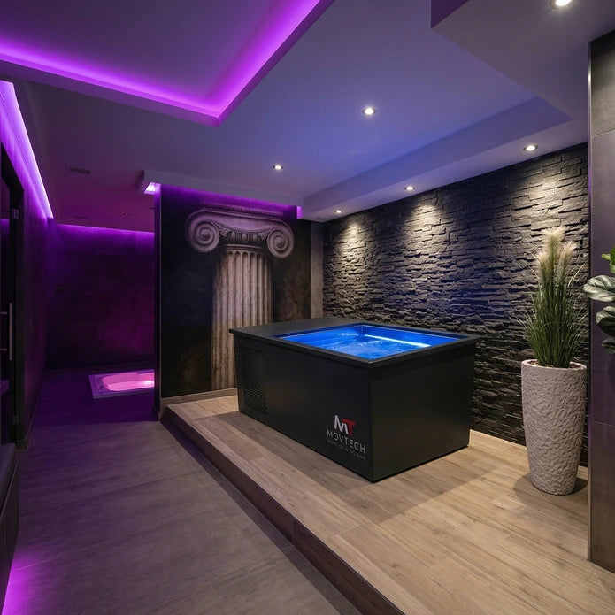 Movtech Recovery Bath merülőkád egy wellness-helyiségben