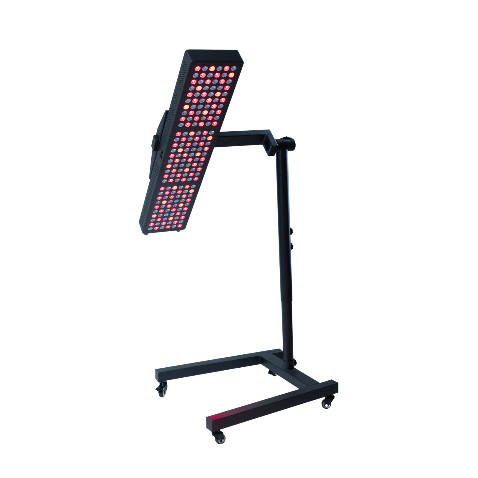 Movtech Red Light MAX 180 vörös LED panel görgős állványon, megdöntött helyzetben
