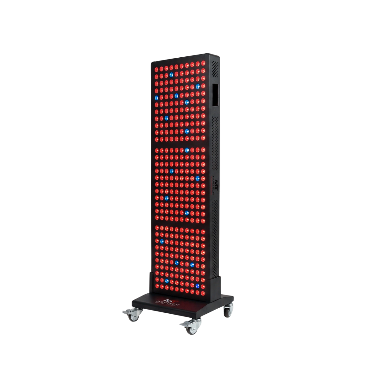 Movtech Red Light MAX 300 vörösfény terápiás panel görgős állványon áttetsző háttérrel