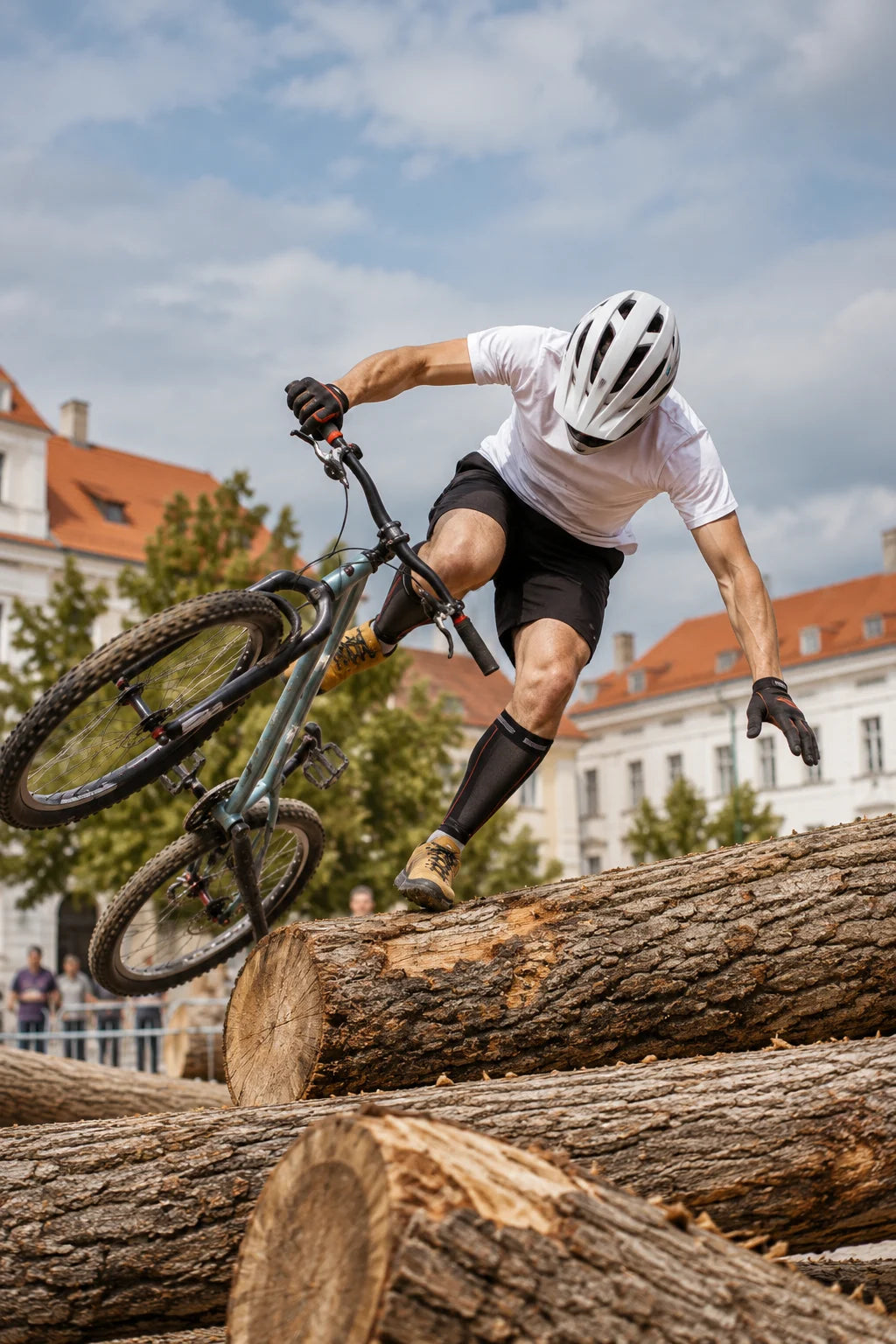 Biketrial esés illusztráció