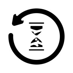 anti-aging-product-label-caution-glyph-icon-illustration-vector